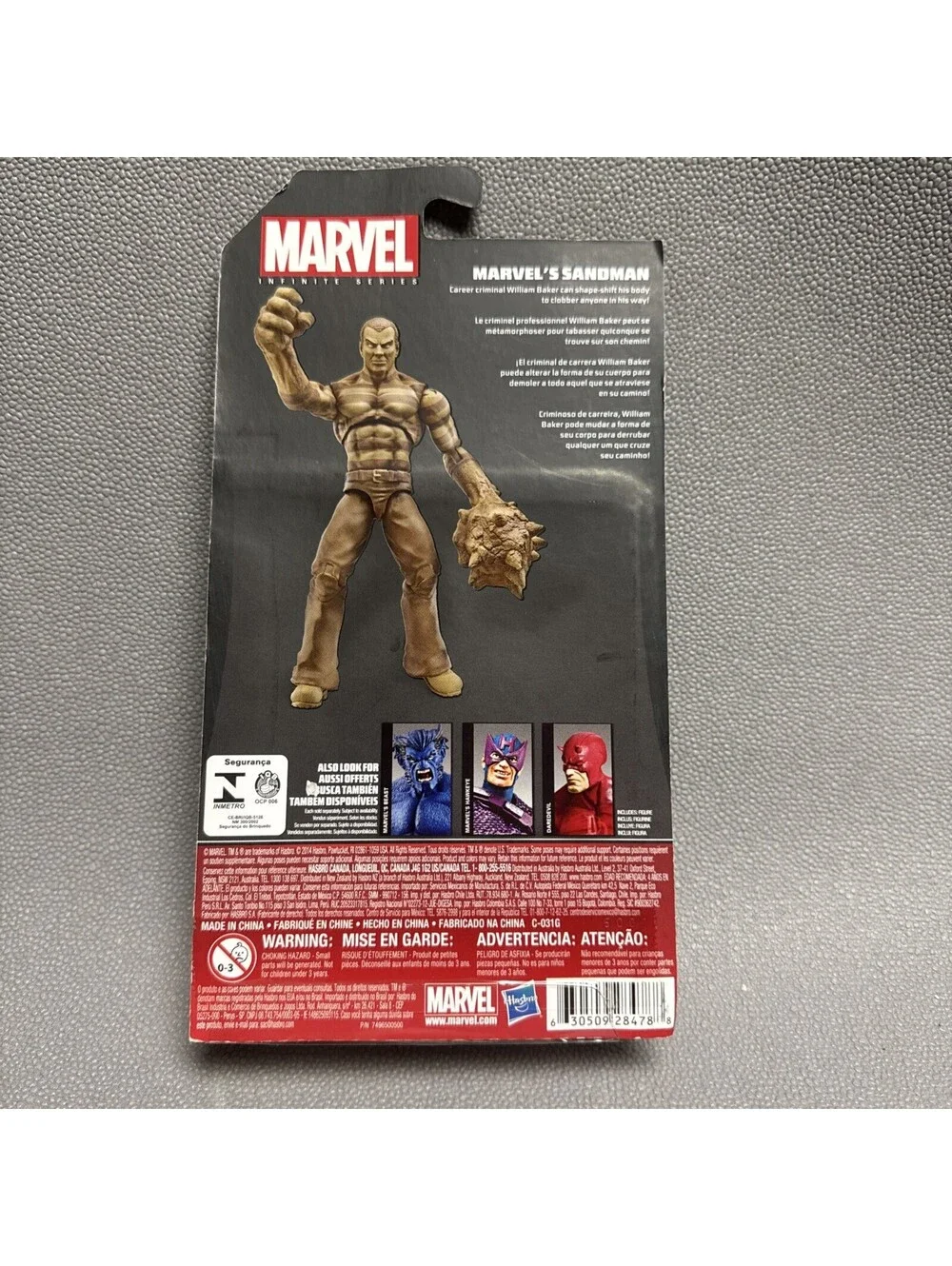 Marvel Infinite Series Sandman 3.75” Action Figure Spider-man Villain READ